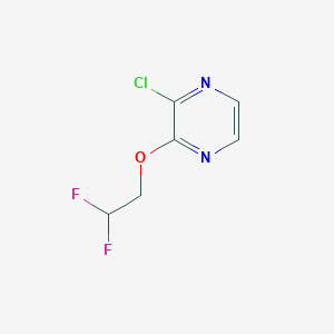 molecular formula C6H5ClF2N2O B1471680 2-Chloro-3-(2,2-difluoroethoxy)pyrazine CAS No. 1547706-69-3