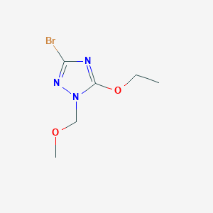 molecular formula C6H10BrN3O2 B1471681 3-Bromo-5-ethoxy-1-(methoxymethyl)-1H-1,2,4-triazole CAS No. 1706431-13-1