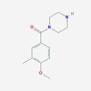 molecular formula C13H18N2O2 B1471682 1-(4-Methoxy-3-methylbenzoyl)piperazine CAS No. 1267114-42-0
