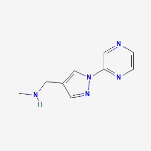 methyl({[1-(pyrazin-2-yl)-1H-pyrazol-4-yl]methyl})amine