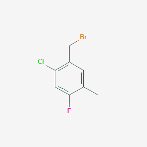 molecular formula C8H7BrClF B1471687 1-(溴甲基)-2-氯-4-氟-5-甲基苯 CAS No. 1510609-23-0