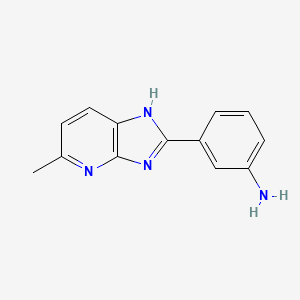 3-{5-methyl-3H-imidazo[4,5-b]pyridin-2-yl}aniline