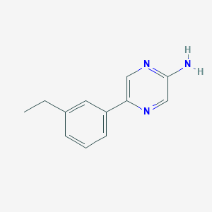 5-(3-Ethylphenyl)pyrazin-2-amine