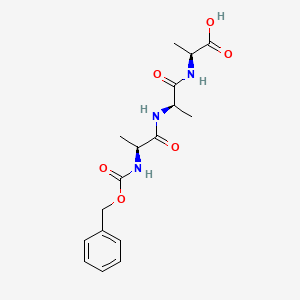 B14717064 N-[(Benzyloxy)carbonyl]-L-alanyl-D-alanyl-L-alanine CAS No. 13585-99-4