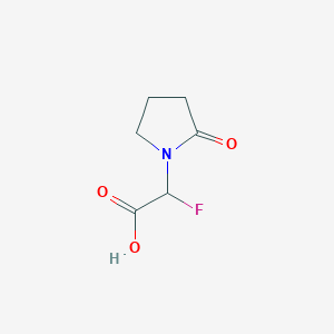 2-Fluoro-2-(2-oxopyrrolidin-1-yl)acetic acid