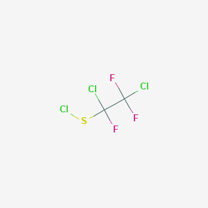 molecular formula C2Cl3F3S B14717196 1,2-Dichloro-1-(chlorosulfanyl)-1,2,2-trifluoroethane CAS No. 10469-72-4