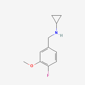 Cyclopropyl(4-fluoro-3-methoxybenzyl)amine