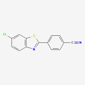 4-(6-Chloro-1,3-benzothiazol-2-yl)benzonitrile