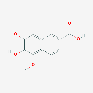 2-Naphthalenecarboxylic acid, 6-hydroxy-5,7-dimethoxy-