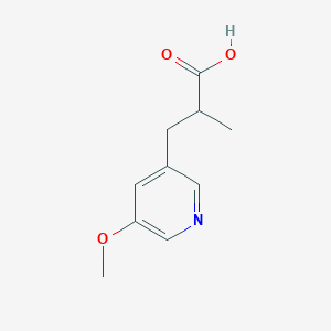 molecular formula C10H13NO3 B1471734 3-(5-Methoxypyridin-3-yl)-2-methylpropionic acid CAS No. 1554562-29-6