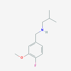 molecular formula C12H18FNO B1471736 (4-Fluoro-3-methoxybenzyl)isobutylamine CAS No. 1510310-95-8