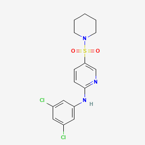 N-(3,5-Dichlorophenyl)-5-(piperidine-1-sulfonyl)pyridin-2-amine