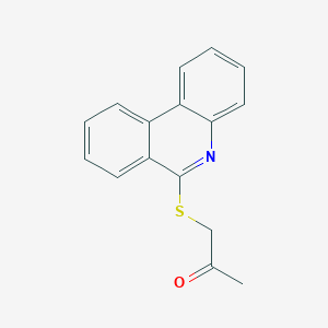 1-Phenanthridin-6-ylsulfanylpropan-2-one