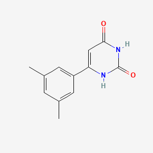 molecular formula C12H12N2O2 B1471740 6-(3,5-dimethylphenyl)pyrimidine-2,4(1H,3H)-dione CAS No. 1546338-11-7