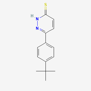 molecular formula C14H16N2S B1471742 6-(4-(Tert-butyl)phenyl)pyridazine-3-thiol CAS No. 1226101-28-5