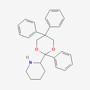 2-(2,5,5-Triphenyl-1,3-dioxan-2-yl)piperidine