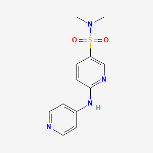 N,N-Dimethyl-6-[(pyridin-4-yl)amino]pyridine-3-sulfonamide