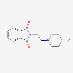 molecular formula C15H16N2O3 B1471746 2-[2-(4-Oxopiperidin-1-yl)ethyl]isoindole-1,3-dione CAS No. 1484355-05-6