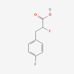 molecular formula C9H8F2O2 B1471752 2-Fluoro-3-(4-fluorophenyl)propanoic acid CAS No. 1501235-65-9