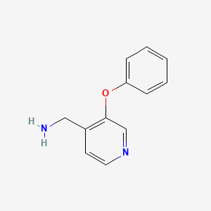 molecular formula C12H12N2O B1471761 (3-Phenoxypyridin-4-yl)methanamine CAS No. 1538539-36-4