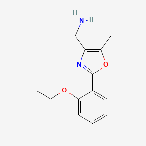 (2-(2-Ethoxyphenyl)-5-methyloxazol-4-yl)methanamine