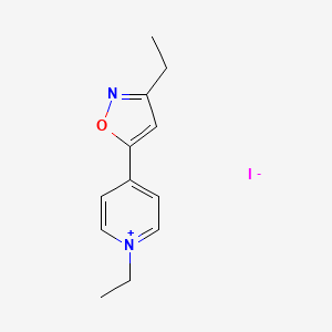 1-Ethyl-4-(3-ethyl-5-isoxazolyl)pyridinium iodide