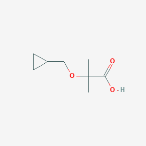 molecular formula C8H14O3 B1471782 2-(cyclopropylMethoxy)-2-Methylpropanoic acid CAS No. 1250535-65-9