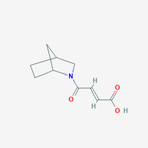 molecular formula C10H13NO3 B1471785 (2E)-4-{2-azabicyclo[2.2.1]heptan-2-yl}-4-oxobut-2-enoic acid CAS No. 1251506-56-5