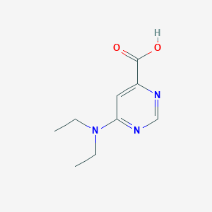 molecular formula C9H13N3O2 B1471786 6-(Diethylamino)pyrimidine-4-carboxylic acid CAS No. 1368693-07-5