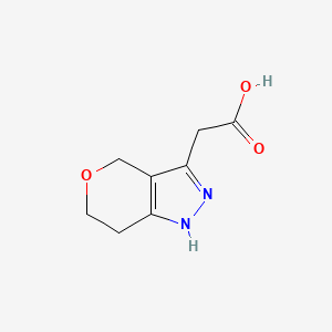 2-(1,4,6,7-Tetrahydropyrano[4,3-c]pyrazol-3-yl)acetic acid