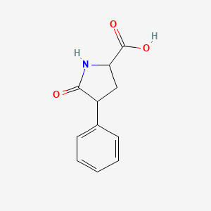 molecular formula C11H11NO3 B1471797 5-Oxo-4-phenylproline CAS No. 92288-57-8