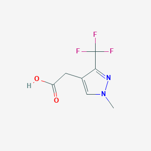 2-(1-methyl-3-(trifluoromethyl)-1H-pyrazol-4-yl)acetic acid