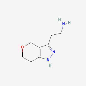 2-(2,4,6,7-Tetrahydropyrano[4,3-c]pyrazol-3-yl)ethan-1-amine