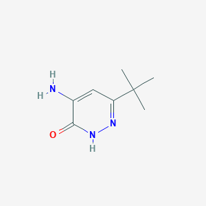 molecular formula C8H13N3O B1471803 4-Amino-6-tert-butylpyridazin-3-ol CAS No. 1487553-73-0