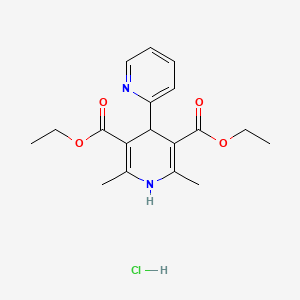 Diethyl 2,6-dimethyl-4-pyridin-2-yl-1,4-dihydropyridine-3,5-dicarboxylate hydrochloride