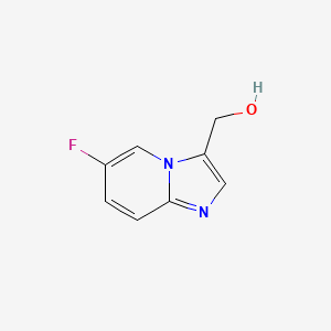 molecular formula C8H7FN2O B1471809 {6-Fluoroimidazo[1,2-a]pyridin-3-yl}methanol CAS No. 1520373-01-6