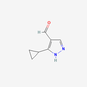 5-cyclopropyl-1H-pyrazole-4-carbaldehyde