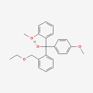 [2-(Ethoxymethyl)phenyl]-(2-methoxyphenyl)-(4-methoxyphenyl)methanol