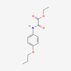 Acetic acid, oxo[(4-propoxyphenyl)amino]-, ethyl ester