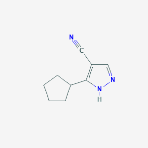 5-cyclopentyl-1H-pyrazole-4-carbonitrile