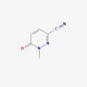 molecular formula C6H5N3O B1471823 1-Methyl-6-oxo-1,6-dihydropyridazine-3-carbonitrile CAS No. 99903-60-3