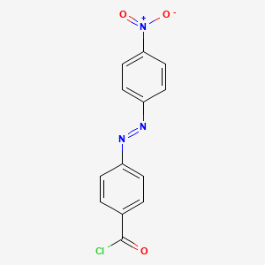 molecular formula C13H8ClN3O3 B14718238 Benzoyl chloride, 4-[(4-nitrophenyl)azo]- CAS No. 22286-74-4