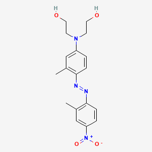 2,2'-({3-Methyl-4-[(E)-(2-methyl-4-nitrophenyl)diazenyl]phenyl}azanediyl)di(ethan-1-ol)