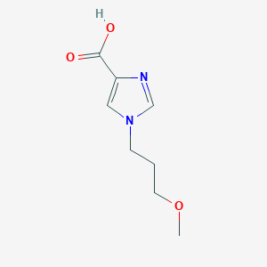molecular formula C8H12N2O3 B1471828 1-(3-methoxypropyl)-1H-imidazole-4-carboxylic acid CAS No. 1498336-13-2