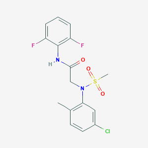 molecular formula C16H15ClF2N2O3S B147183 2-(5-氯-2-甲基-N-甲基磺酰苯胺)-N-(2,6-二氟苯基)乙酰胺 CAS No. 708219-39-0