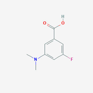 molecular formula C9H10FNO2 B1471844 3-(Dimethylamino)-5-fluorobenzoic acid CAS No. 1350539-93-3