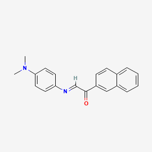 (2E)-2-{[4-(Dimethylamino)phenyl]imino}-1-(naphthalen-2-yl)ethan-1-one