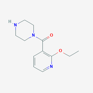 molecular formula C12H17N3O2 B1471852 (2-Ethoxypyridin-3-yl)(piperazin-1-yl)methanone CAS No. 1504973-22-1