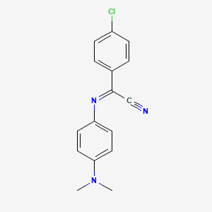 (2z)-(4-Chlorophenyl){[4-(dimethylamino)phenyl]imino}ethanenitrile