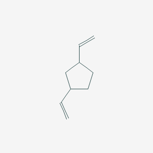 molecular formula C9H14 B14718575 Cyclopentane, 1,3-diethenyl- CAS No. 22630-85-9